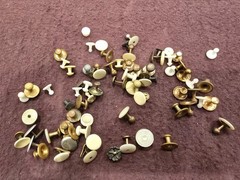 Antique Vtg Collar Cuff Stud Buttons Lot Mother Pearl Mop Over 70 PCs Sets Too