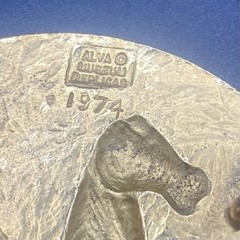 Vintage 1974 Alva Museum Replicas “Flying Horse of Kansu” Medallion Necklace