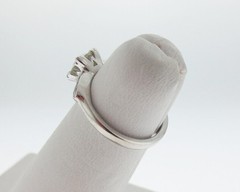 Vintage Estate 0.80ct Genuine Diamonds Old Cut 14k White Gold Engagement Ring