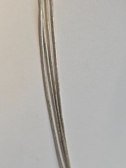 Sterling liquid silver lariat necklace Shube Dakota West