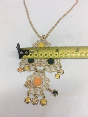 Vintage Celebrity NY Chandelier Necklace – Gold Tone
