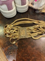 Les Bernard snake chain Necklace Struscan style split clasp