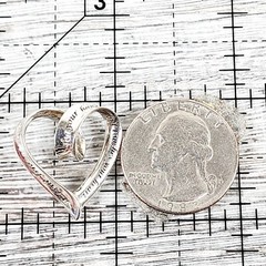 VINTAGE TRUE FRIEND HEART STERLING SILVER 925 PENDANT INSPIRATIONAL LOVE RETRO