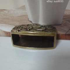 Solid Brass Engraved Phoenix Women Belt Holder Buckle
