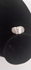 🔥🔥🔥Sterling Silver Ring Beautifully Accented in 14 K Gold 🔥🔥🔥