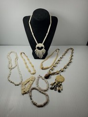 Necklace Bracelet lot Bone/Plastic/Stone