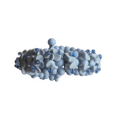 Vintage 1950-1960s Blue Glass Bead Wire Wrap – Cuff Bracelet