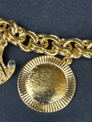 Vintage Camrose Kross JBK Gold Charm Bracelet Box &COA