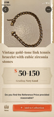 antique vintage tennis bracelet