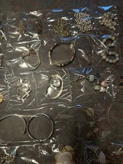 Mixed Jewelry Lot: Vintage & Modern Pieces Assorted Styles, Materials, Varieties