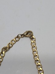 ✨VINTAGE✨ 16″ Ornate Gold Tone Dangling Necklace w/ Charms, Stones & Beads
