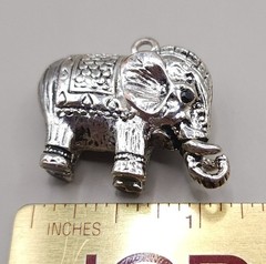 Vintage Style Elephant Charm Lot Pendant Necklace Boho Antique Bronze Silver 6pc
