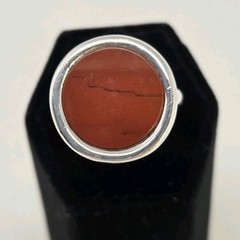 RLM Studio 925 Sterling Silver Vintage Red Jasper Size 8 Ring 13.7g