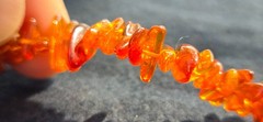 Natural Amber Beads Polished Nuggets Double Strand Necklace 23.3 Grams 36″ Long