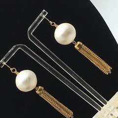 Shoulder Duster Earrings French Wire Hook 3.5″