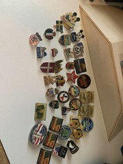 Vintage Pins Collection From Around The World