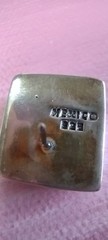 Vintage Sterling Silver 925 Mexico Geometric Square Stud Earrings 1/2″ Modernist
