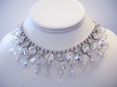 JULIANA Verified DANGLING Crystals & RHINESTONES Necklace PERFECT For The BRIDE