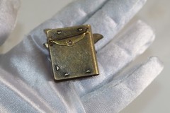 Vintage Raelinda Woad Miniature Book Brooch Angel Fairy Story