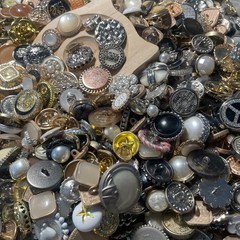 50pcs Vintage Style Metal Buttons Mixed Lot Assorted Sizes Colors Sewing Craft