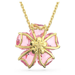 Swarovski Idyllia Necklace Flower, Pink, Gold Plating