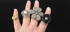 Vintage Mod Ring Lot Of 100. 23 Signed Kate Spade N.Y Avon Sterling Vendome
