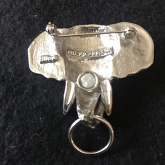 Hilco Elephant Pin Silver/Gold Tones 1 3/4″ Wide 1.5″ High (Approx)