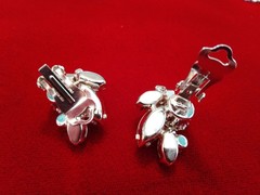 5 Pr High End Earrings Lisner Monet Unsigned Clip Back Pierced Rhinestone GT ST