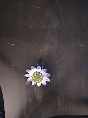 Three Vintage Elastic Rings Two Flower And One Jewel One Size Fits All