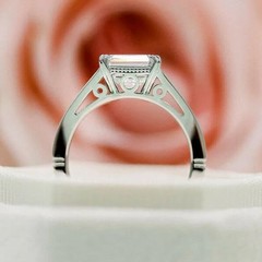 Art Deco 1.90 Ct White Diamond Antique Vintage Wedding Ring 925 Sterling Silver