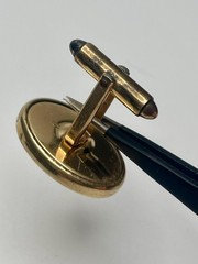 Vintage Krementz Oval 14K Gold Overlay Smooth Oval Minimalist MCM Cufflinks