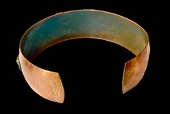 Vintage Modernist Copper & Brass Bracelet | Earrings Set~1950s-60s