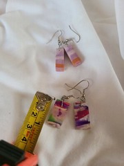 2 Pairs Of Earrings Made By Austic Children In Vero Beach Fl