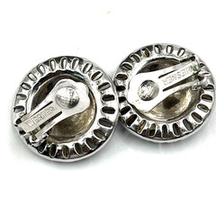 Vintage Wiesner Earrings Simulated Sapphire Baguette Clip on Silver Tone