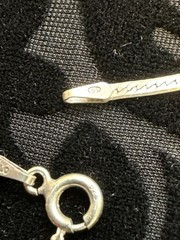 Sterling Silver Signed ITALY GLO 18″ Herringbone Chain necklace 3.1 g – 2mm 925