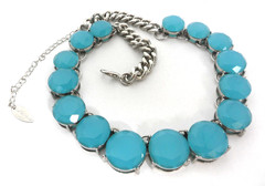 Coldwater Creek Riviere Necklace Anna Wintour Blue Crystal Collar Vogue Editor