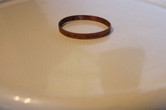 Vintage Copper-Tone Cuff Bracelet with DO YOU BELIEVE Etched on it 8″ diameter