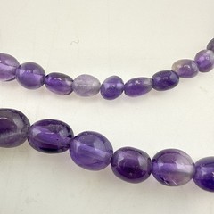 Jay King Necklace Amethyst Purple Tassel Dangle Drop Sterling Silver Beaded 925