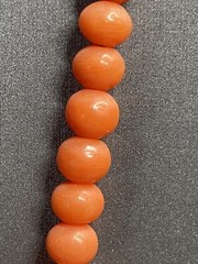 Antique Natural Satsuma Coral Almost Perfect Cascading 4.7mm-8.5mm