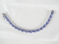 Sterling Silver 925 Treated Color Change Fluorite Tennis Bracelet Fits 7.5
