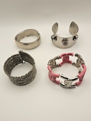 Lot of 4 Vintage Chunky Bracelets
