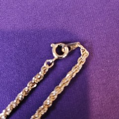 Good Quality Rope Chain Necklace Gold Tone Simple Classic 28” Long Unbranded