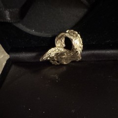 Single Gold Leaf Earring Clip On
