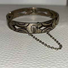 Rare J Sotelo STERLING SILVER 925 TESTED MODERNIST BRACELET Vintage TAXCO Mexico