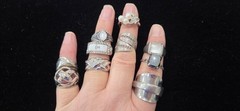 Vintage Mod Ring Lot Of 100. 23 Signed Kate Spade N.Y Avon Sterling Vendome