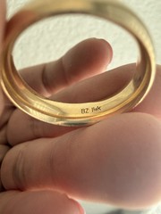 vintage solid 14K gold band 6mm Wide 8.6 Grams size 10.5