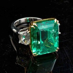 Art Deco Vintage 5.30 Ct Natural Emerald Wedding Ring 925 Sterling Silver