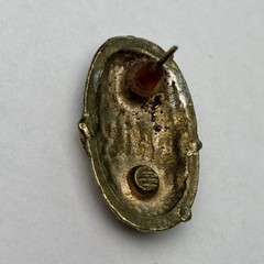 Vintage Enamel Earrings Black gold cream BOLD 90’S Textured Post Pierced Backs