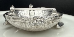 Sarah Coventry Apple Brooch Silver Tone Adam’s Delight Vintage 1960s Signed