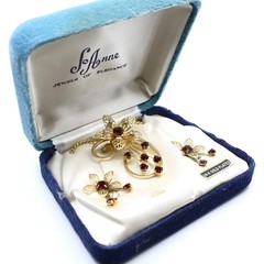 Vintage Jo Anne Jewels of Elegance 24K Gold Plated Jewelry Set w/ Box – Hey Viv